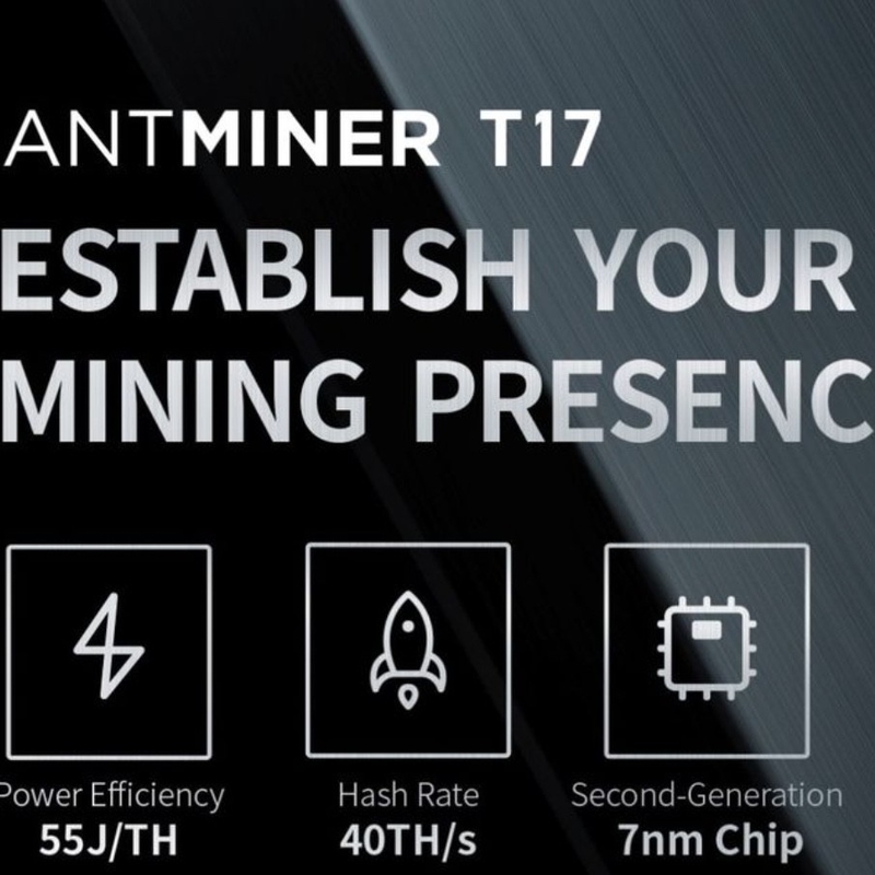 Mineiro de BTC BCH Bitmain Antminer T17 40th 2200W 12V SHA256 GPU